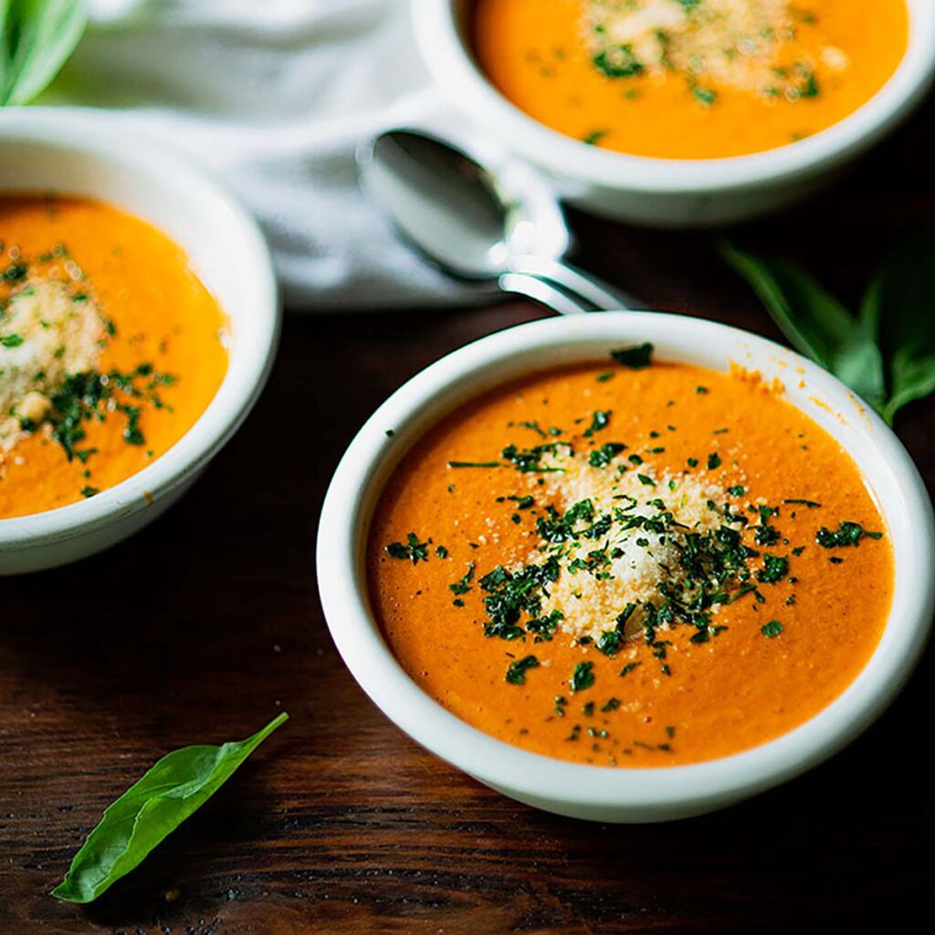 Homemade Tomato Basil Soup - Chicken Fried Kitchen